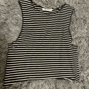 Zara Monochrome Striped Tank Top